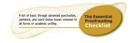 The Essential Proofreading Checklist